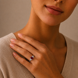 Classic Emerald Cut Ring in 10K Gold