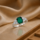 Classic Emerald Cut Ring in 10K Gold