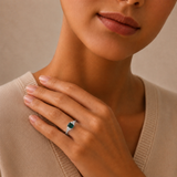 Classic Emerald Cut Ring in 10K Gold