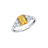 Classic Emerald Cut Ring in 10K Gold