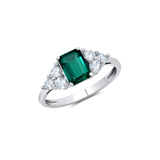 Classic Emerald Cut Ring in 10K Gold