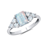 Classic Emerald Cut Ring in 10K Gold