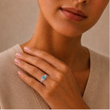 Classic Emerald Cut Ring in 10K Gold