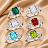Classic Emerald Cut Ring in 10K Gold