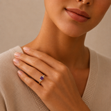 Classic Emerald Cut Ring in 10K Gold