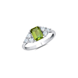 Classic Emerald Cut Ring in 10K Gold