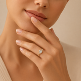 Classic Emerald Cut Ring in 10K Gold