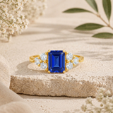 Classic Emerald Cut Ring in 10K Gold