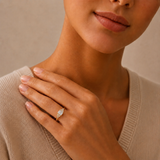 Classic Emerald Cut Ring in 10K Gold