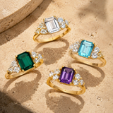 Classic Emerald Cut Ring in 10K Gold