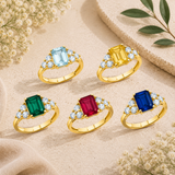 Classic Emerald Cut Ring in 10K Gold