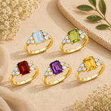 Classic Emerald Cut Ring in 10K Gold