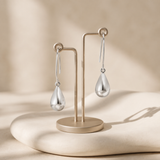 925 Sterling Silver Teardrop Hook Dangle Earrings