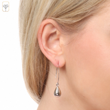 925 Sterling Silver Teardrop Hook Dangle Earrings