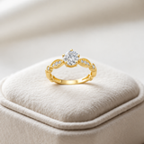 1 Carat Three Stone Princess Cut Cubic Zirconia Marquise Band in 10K Gold