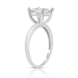 2 Carat Princess Cut Cubic Zirconia Solitaire Ring in 14K Gold