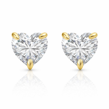 Created with Swarovski® Zirconia 14K Gold Heart Earrings