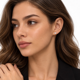Created with Swarovski® Zirconia 14K Gold Heart Earrings