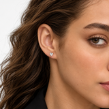 Created with Swarovski® Zirconia 14K Gold Heart Earrings