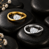10K Gold Pear-Cut CZ Solitaire Ring
