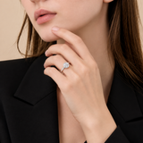 10K Solid Gold Round Cut Cubic Zirconia Bezel Set Engagement Ring