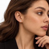 Created with Swarovski® Zirconia  14K Gold Oval Earrings