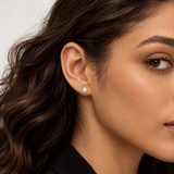 Created with Swarovski® Zirconia  14K Gold Pear Stud Earrings