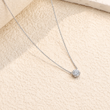 Created with Swarovski® Zirconia 10K Gold Solitaire Pendant