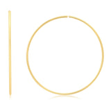 2MM Tube Endless Hoops in 14K Yellow Gold