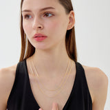 Siena 2.3mm Two-Tone Mariner Chain in 14k Gold