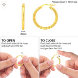 2MM Tube Classic Hoops in 14K Gold