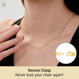 Siena 2.3mm Two-Tone Mariner Chain in 14k Gold