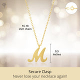 Miniature Initial Necklace in 10k Gold