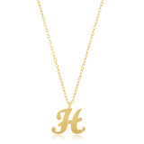Miniature Initial Necklace in 10k Gold