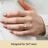 2 Carat Solitaire Simulated Diamond Ring in 14k Gold