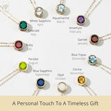Solitaire Bezel Set Gemstone Pendant in 14k Gold