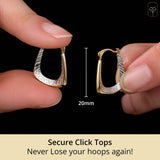 Balance Two-Tone Hoops in 14k Gold