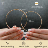 2MM Tube Endless Hoops in 14K Yellow Gold