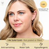 Balance Two-Tone Hoops in 14k Gold