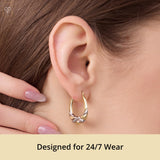 Balance Two-Tone Hoops in 14k Gold