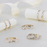 Balance Two-Tone Hoops in 14k Gold