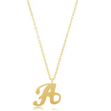Miniature Initial Necklace in 10k Gold