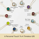 Solitaire Bezel Set Gemstone Pendant in 14k Gold