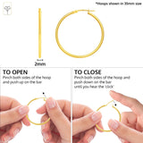 2MM Tube Classic Hoops in 14K Gold