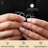 1.5MM Endless Hoops in 14K Yellow Gold