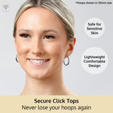 3MM Tube Classic Hoops in 14K Gold