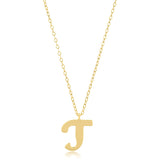 Miniature Initial Necklace in 10k Gold