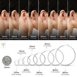 2MM Tube Classic Hoops in 14K Gold