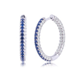 25MM Inside-Out Hoops in 925 Silver