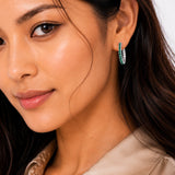 25MM Inside-Out Hoops in 925 Silver